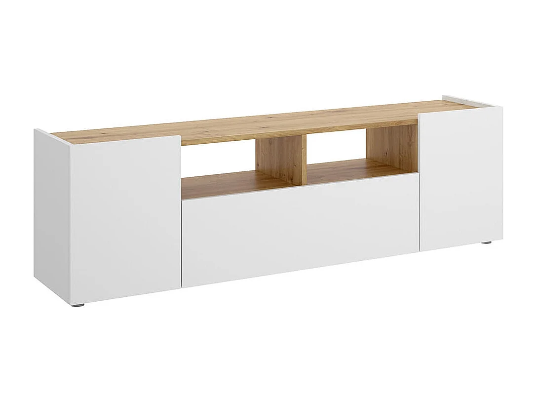 Mueble bajo TV Isola 3 puertas blanco/nordic 44x142x35 cm
