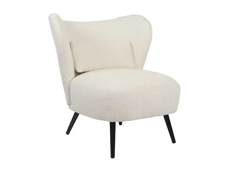 Butaca Elle respaldo circular beige 76x73,5x78 cm Adec