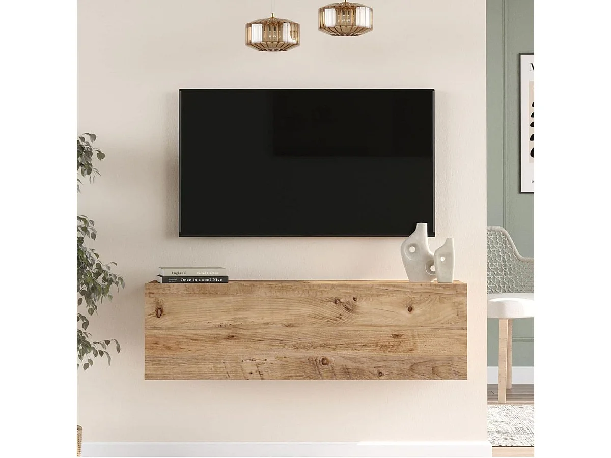 Mueble de TV Ona puerta abatible natural 29x100x31 cm