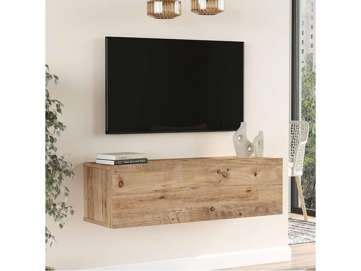 Mueble de TV Ona puerta abatible natural 29x100x31 cm