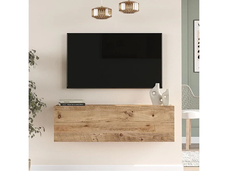Mueble de TV Ona puerta abatible natural 29x100x31 cm