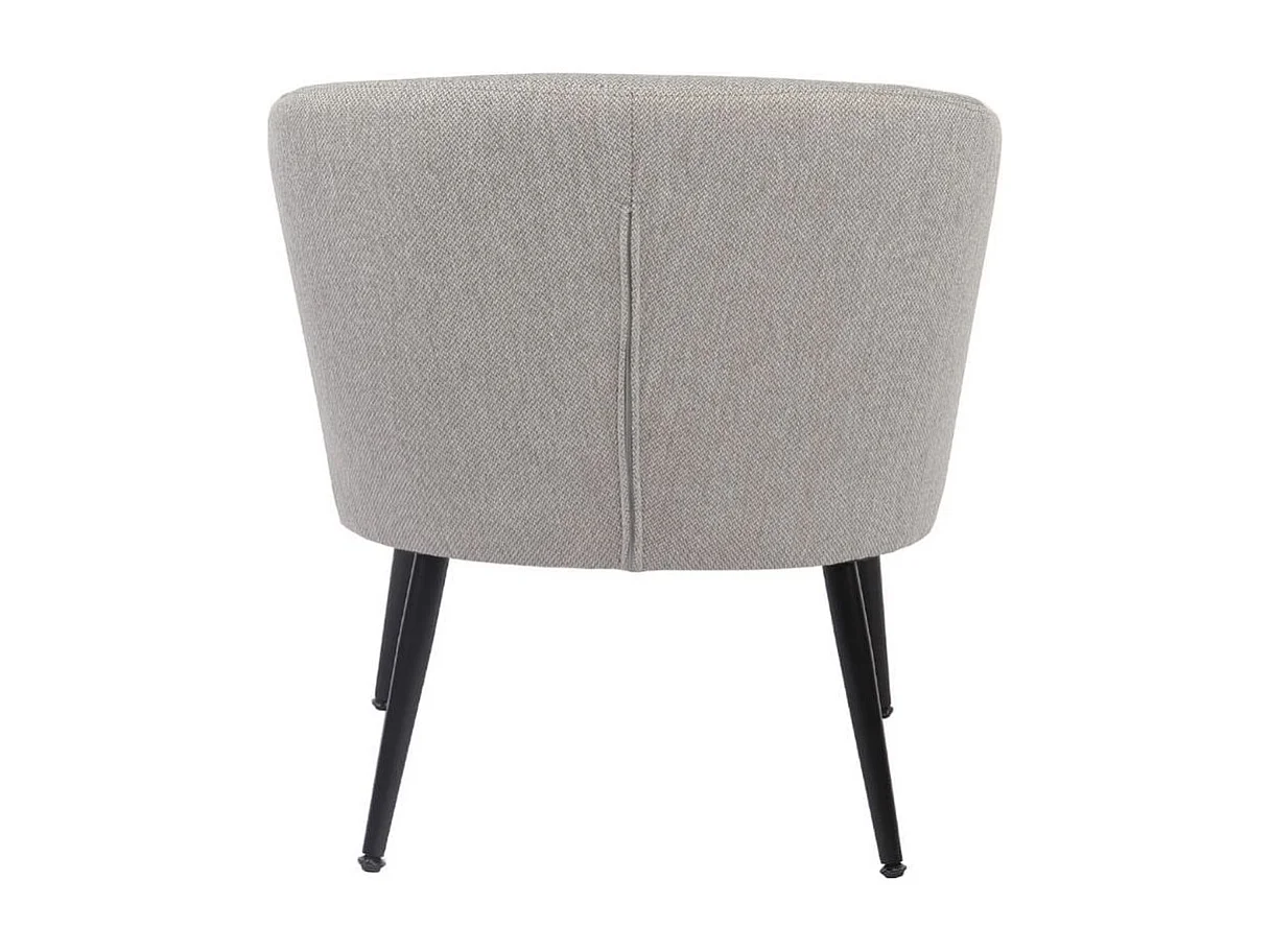 Butaca Melrose respaldo circular gris 70x66x64 cm Adec