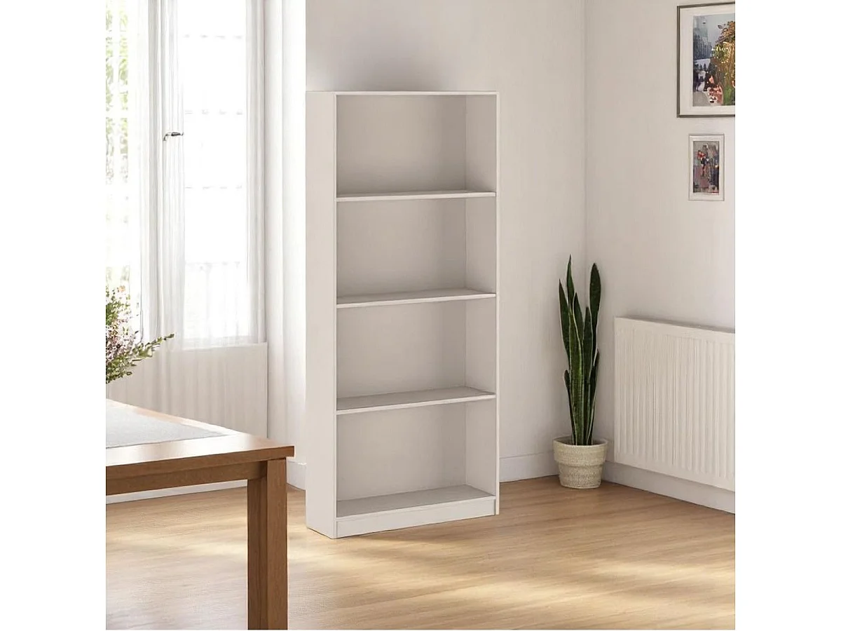 Estantería New Aura 4 compartimentos beige 180x80x24,5 cm