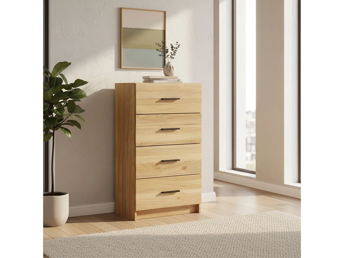 Sinfonier New Aura 4 cajones natural 100x60x34,4 cm