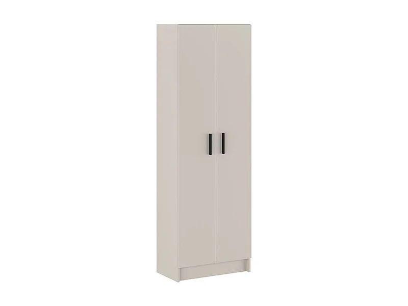 Armario auxiliar New Aura 2 puertas + 4 compartimentos beige 180x60x34,4 cm