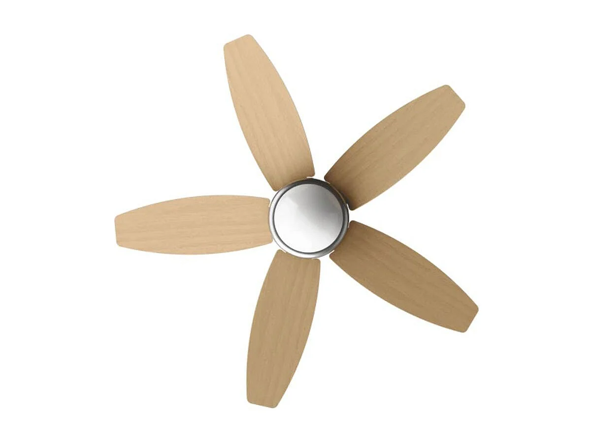 Ventilador de techo Evvo V416 55W 5 aspas 3 velocidades natural Ø106 cm