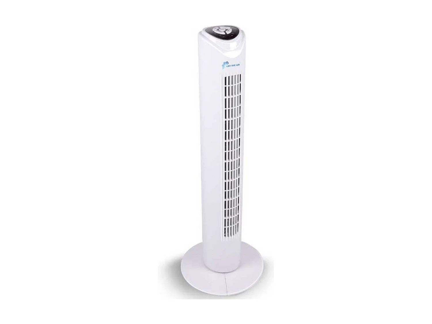 Ventilador de torre Lifetime Air 45W 3 velocidades oscilante con temporizador blanco Ø26,5x81 cm