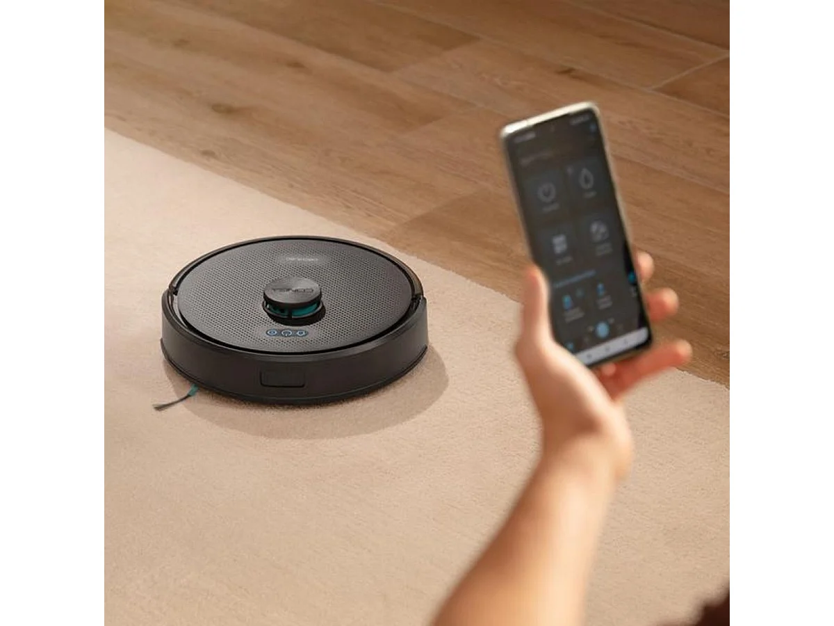 Robot aspirador Cecotec Conga M70 20000Pa navegación láser WiFi negro