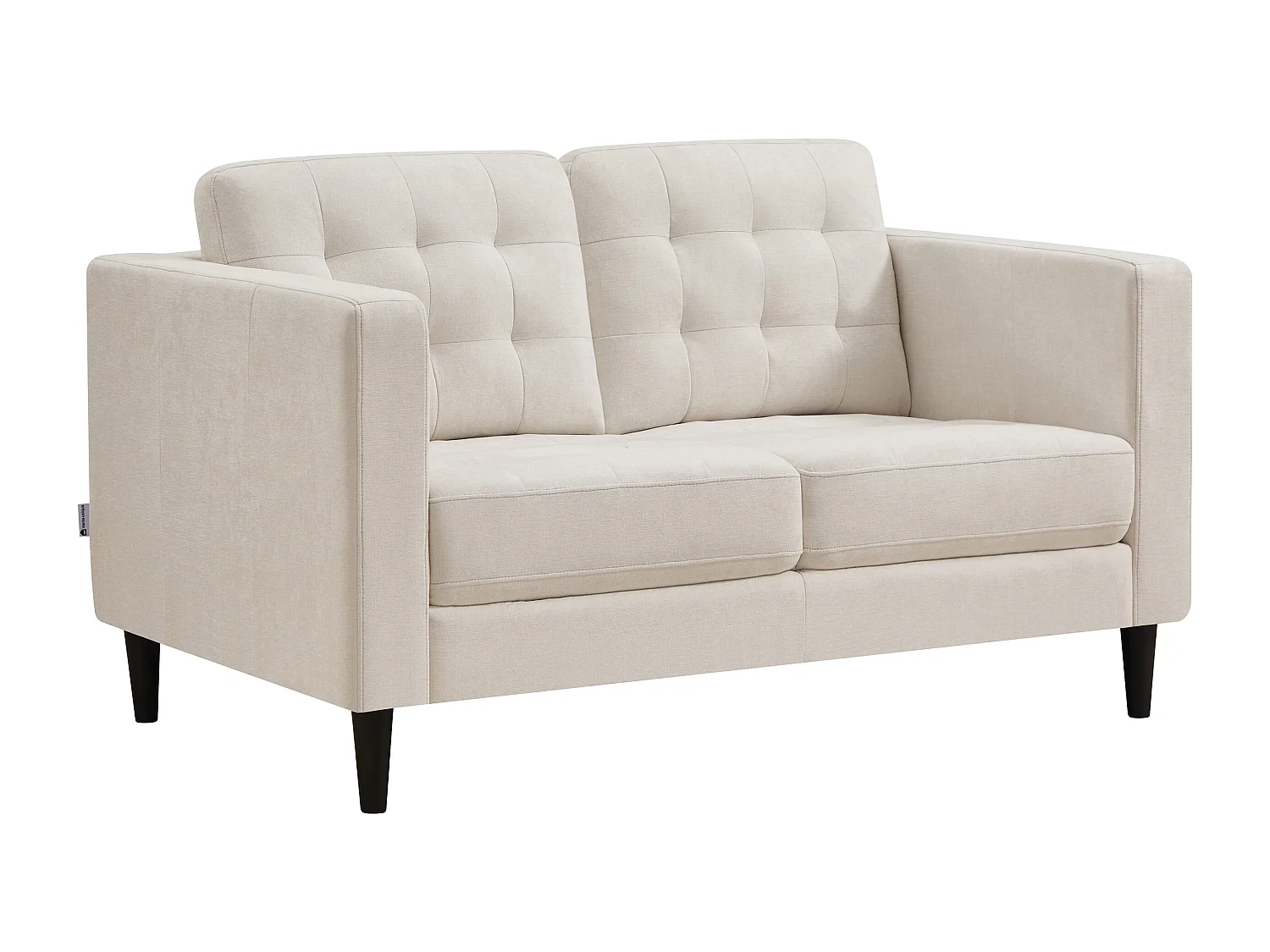 Canapé 3 places et 2 places en tissu beige DIBALU