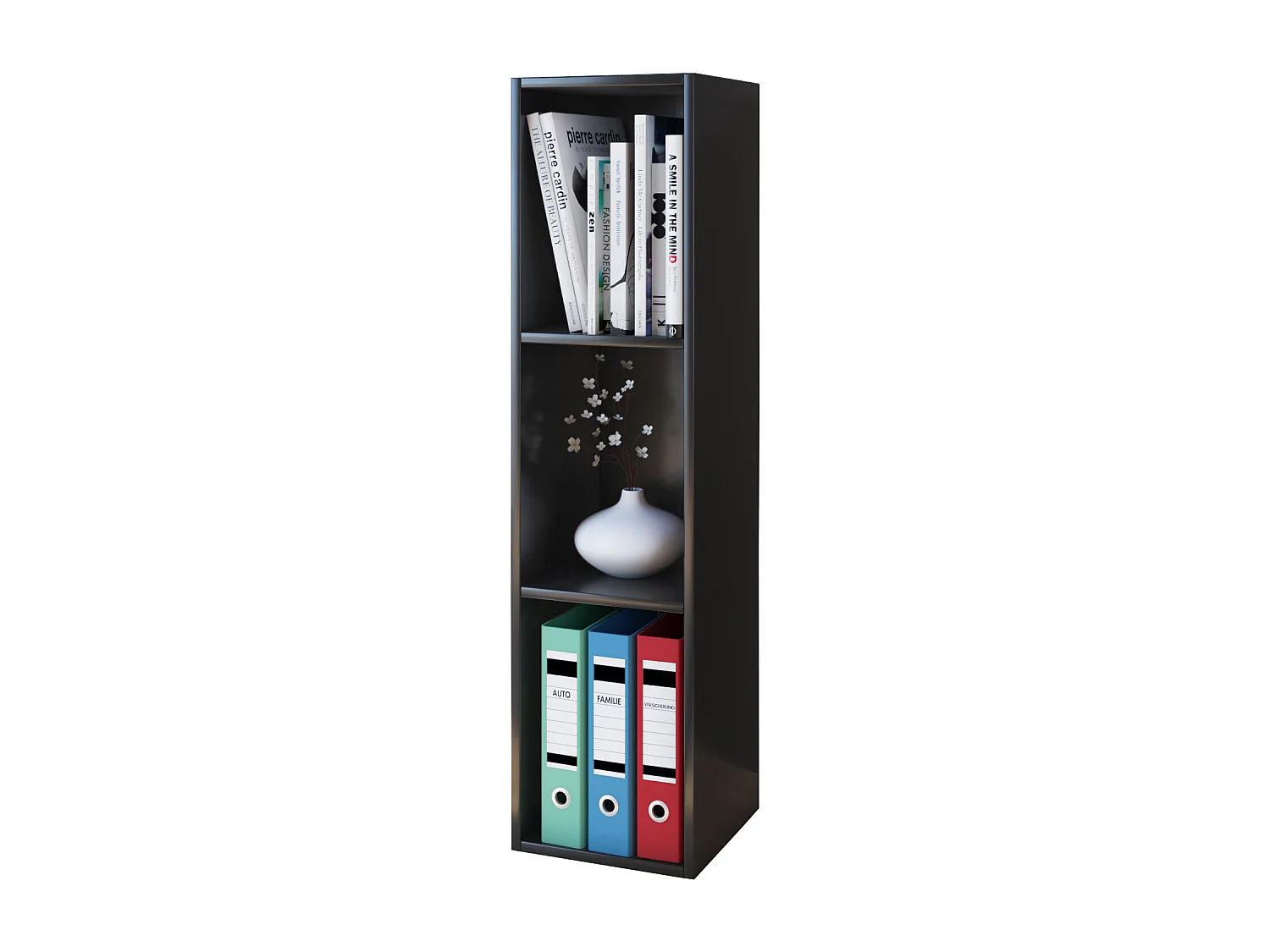 Stand Rack Mendas Black H. 107 x W. 34 x D. 30 cm