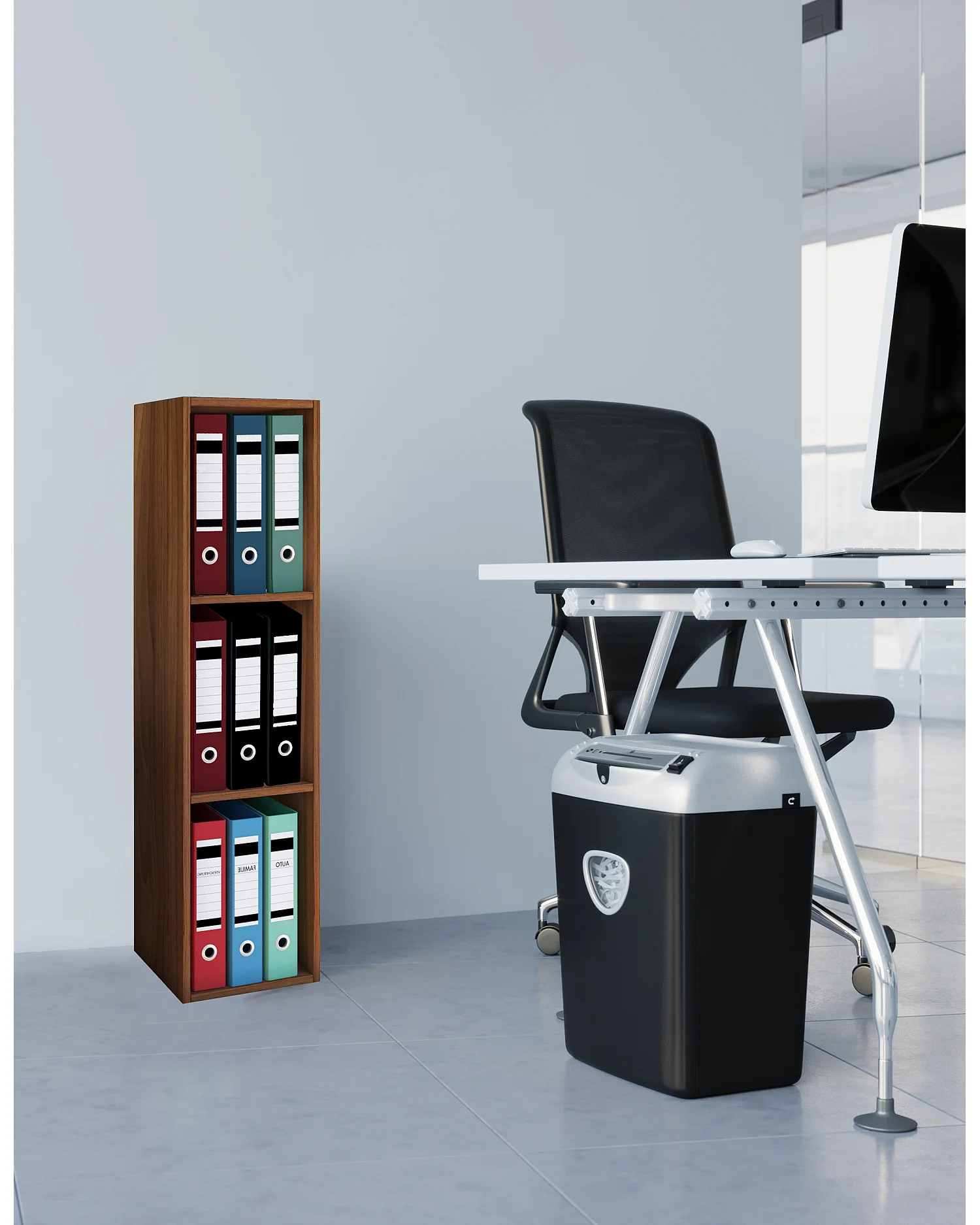 Holz Büro Regal Bücher Ordner Aktenregal Offas 3f