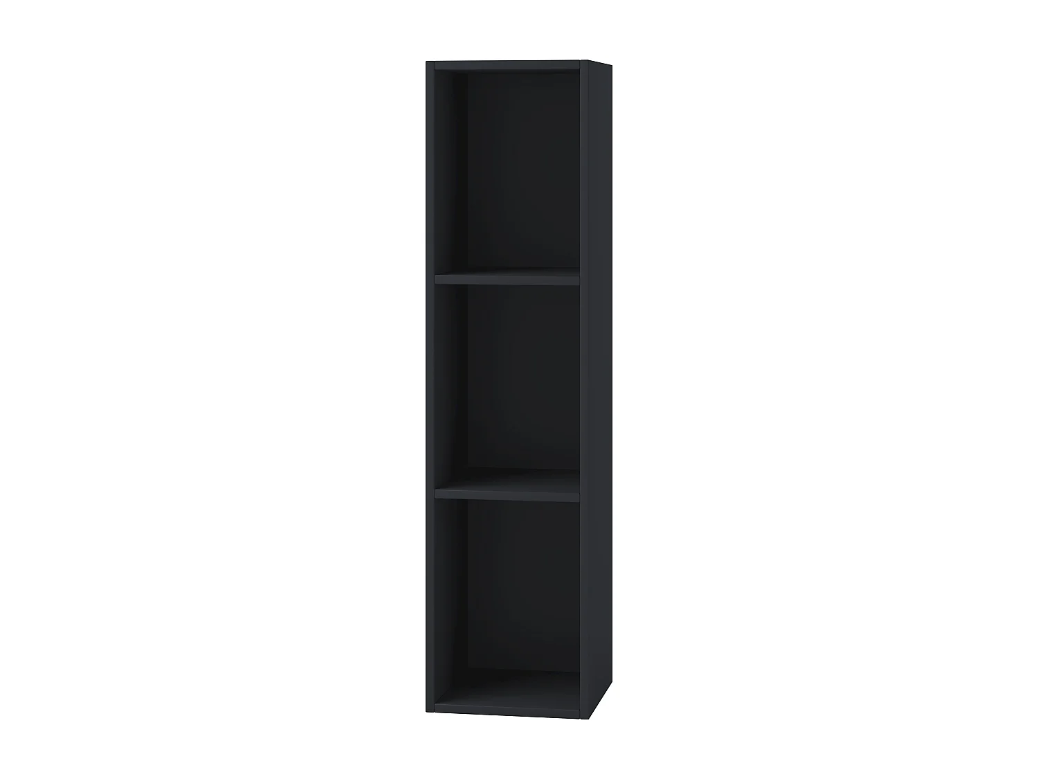 CD / DVD Media Shelf Platto Black H. 107 x W. 34 x D. 30 cm