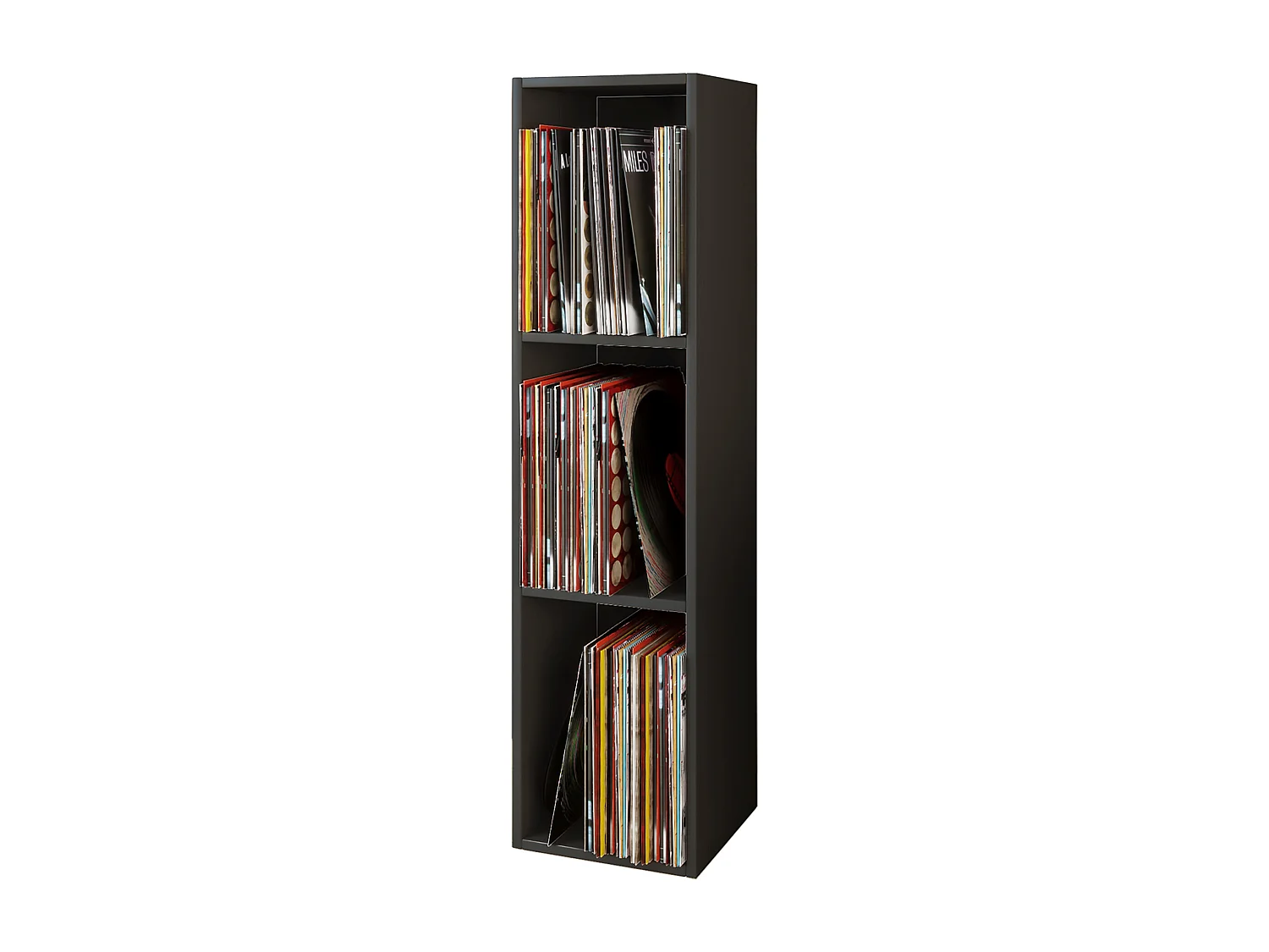 Wood Records LP Shelf Platto 3x