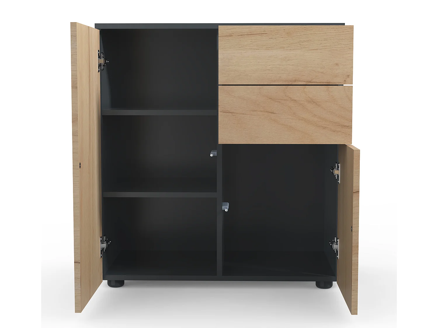 Holz Kommode Sideboard Anrichte Dalosa 4 Schublade