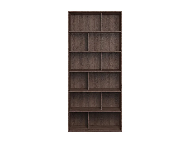 Libreria di design legno effetto noce EPURE