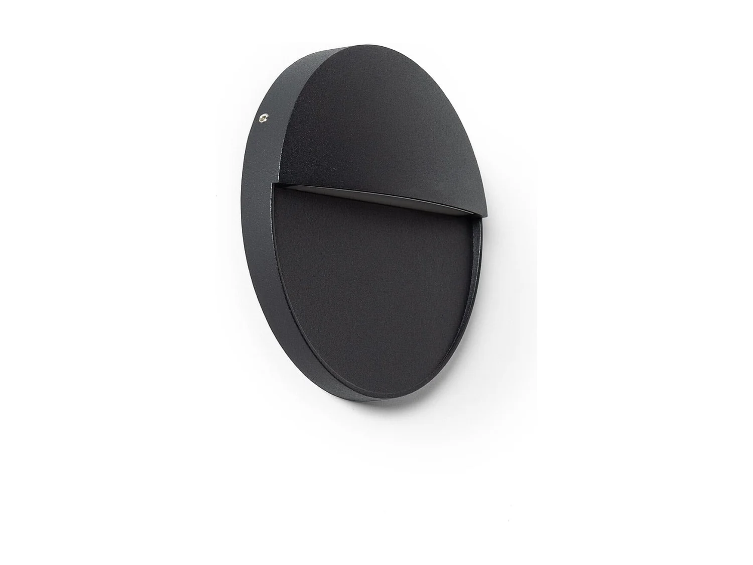 Applique da Parete per Esterni LED 6.5W CCT Selezionabile Superficie Circolare Jade Nero