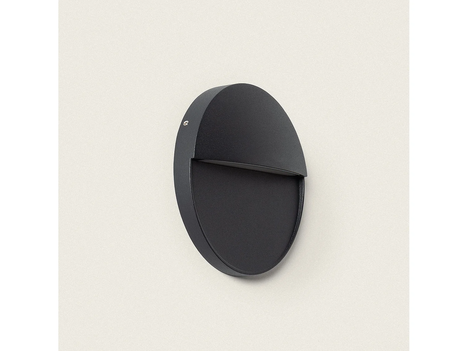 Applique da Parete per Esterni LED 6.5W CCT Selezionabile Superficie Circolare Jade Nero