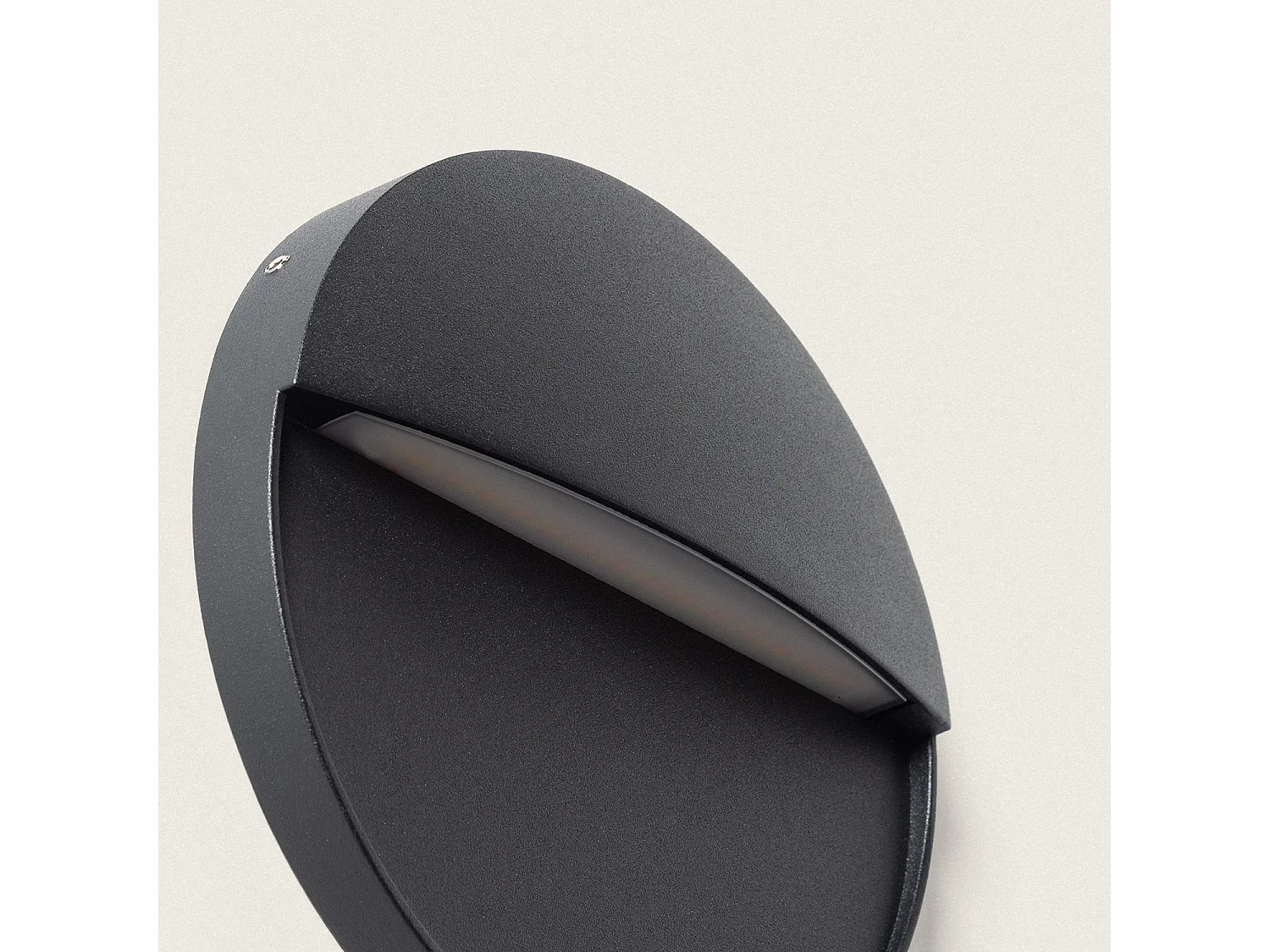 Applique da Parete per Esterni LED 6.5W CCT Selezionabile Superficie Circolare Jade Nero