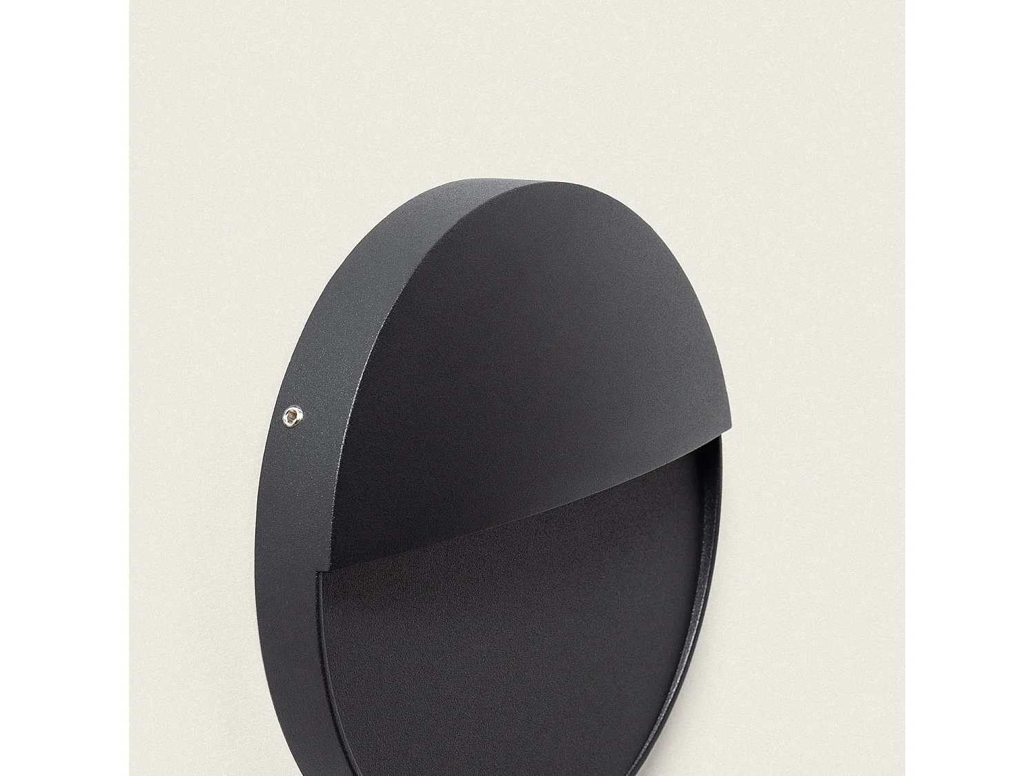 Applique da Parete per Esterni LED 6.5W CCT Selezionabile Superficie Circolare Jade Nero