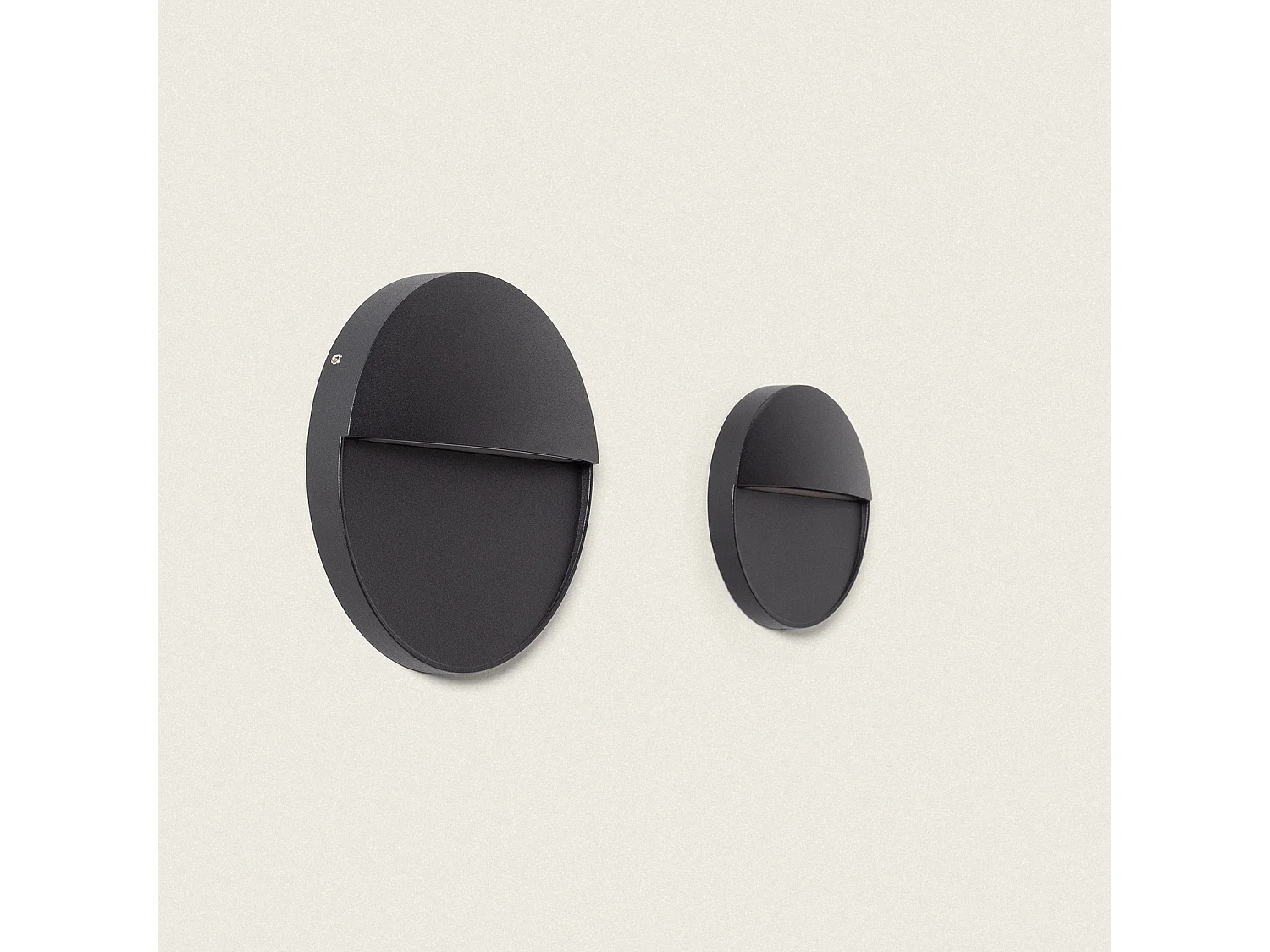 Applique da Parete per Esterni LED 6.5W CCT Selezionabile Superficie Circolare Jade Nero