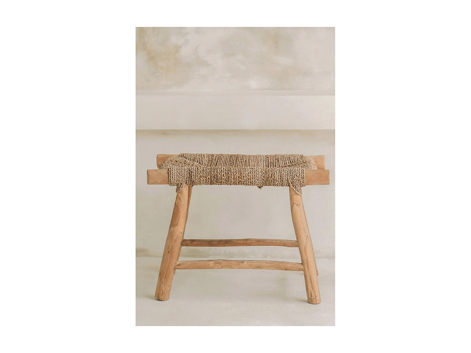 Tabouret Porto chic en jonc de mer