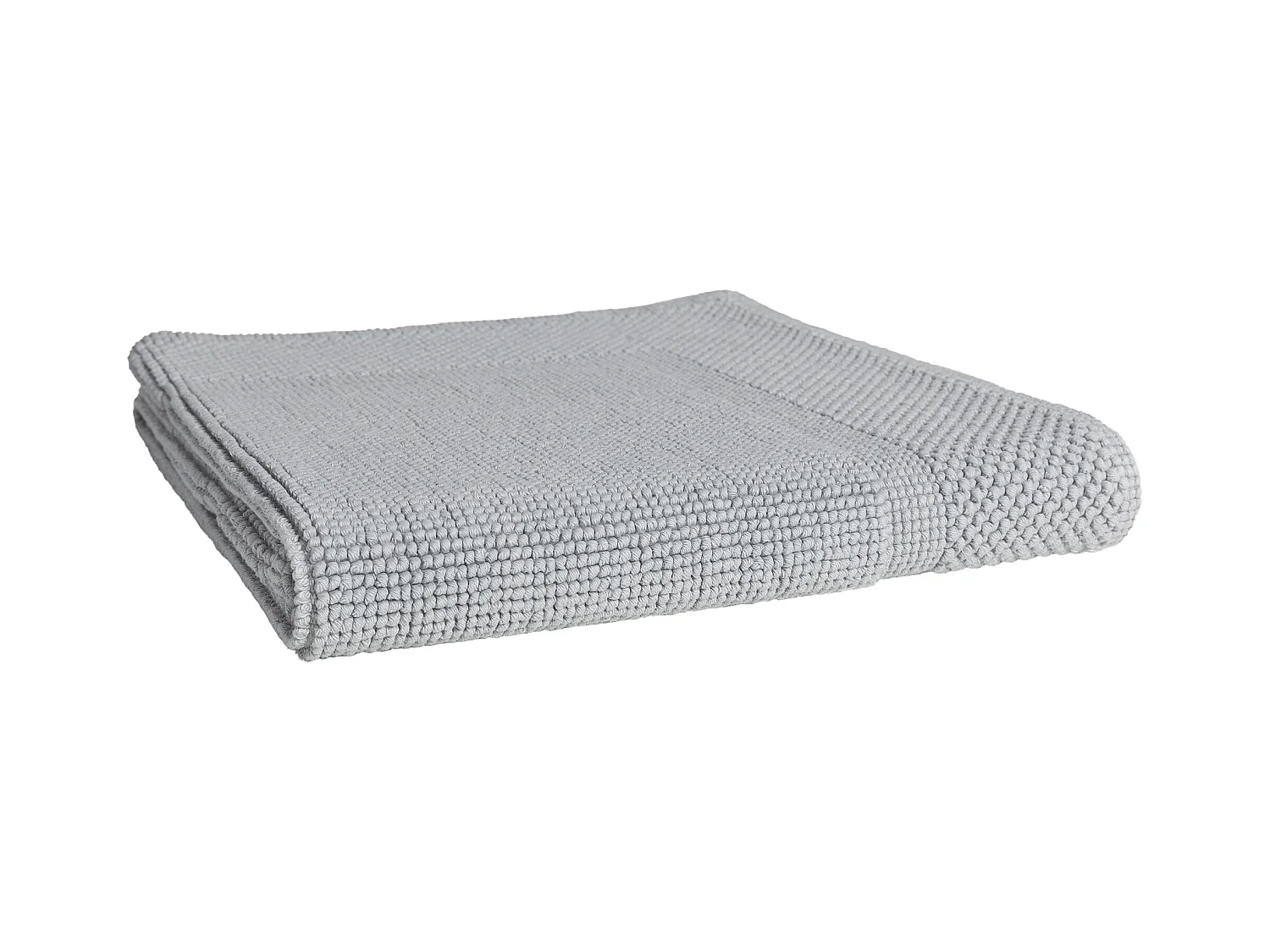 Tapis de bain 60x60 cm LOFTY gris Argent 1500 g/m2