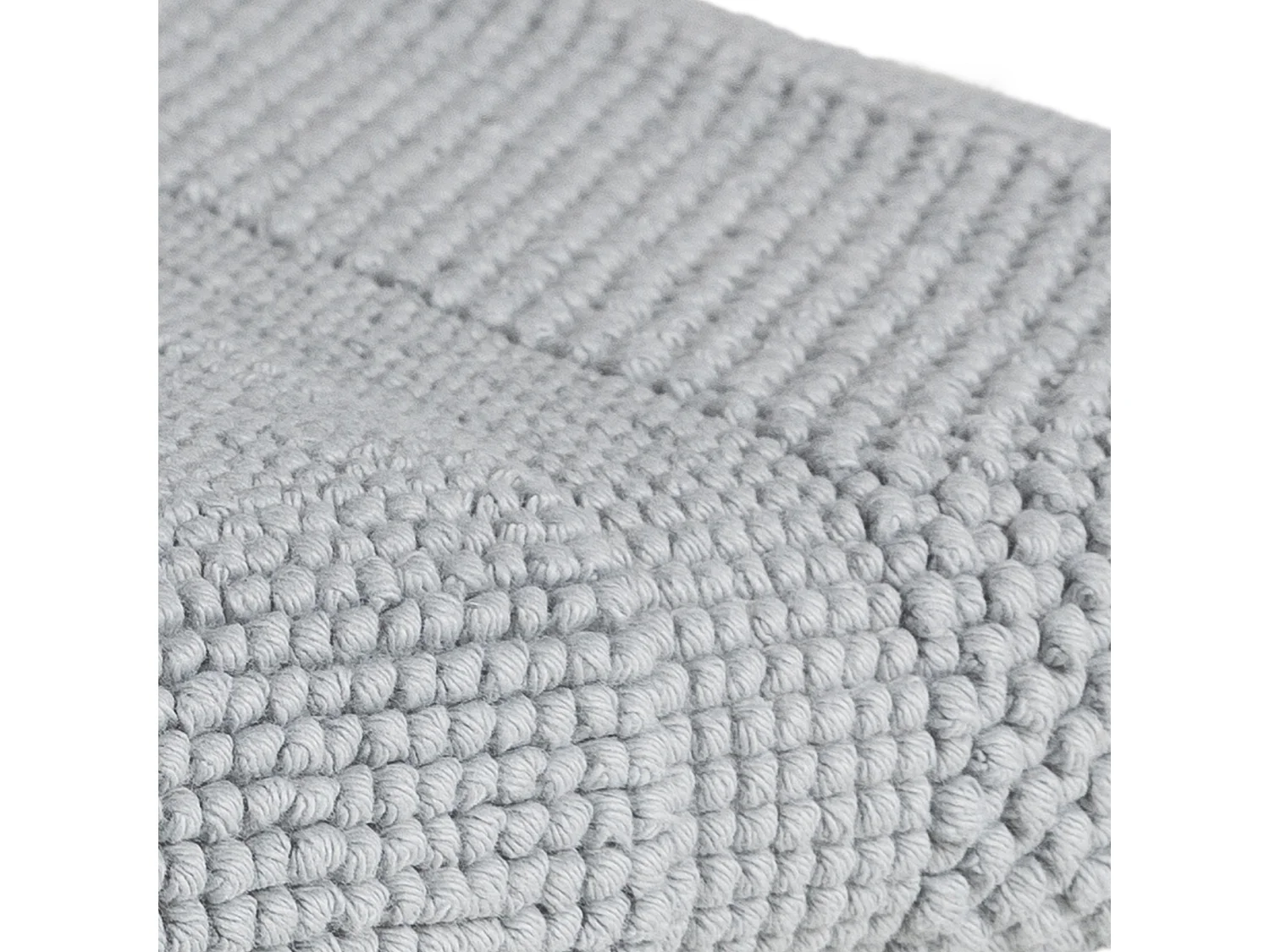 Tapis de bain 60x60 cm LOFTY gris Argent 1500 g/m2