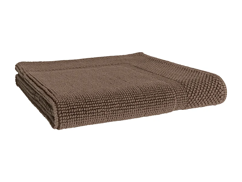Tapis de bain 60x60 cm LOFTY marron Taupe 1500 g/m2