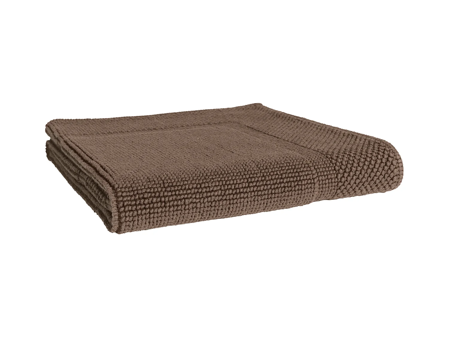 Tapis de bain 60x60 cm LOFTY marron Taupe 1500 g/m2