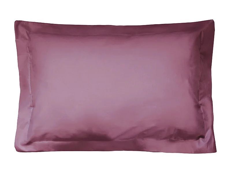 Taie d'oreiller uni 80x50 cm coton ALTO Raisin