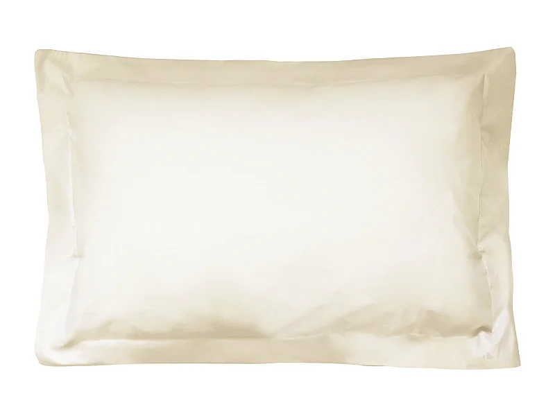 Taie d'oreiller uni 80x50 cm coton ALTO Crème