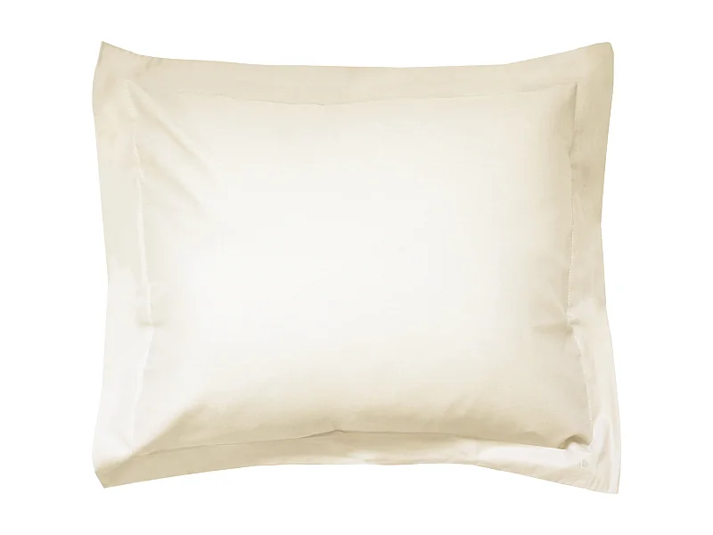 Taie d'oreiller uni 100x80 cm coton ALTO Crème