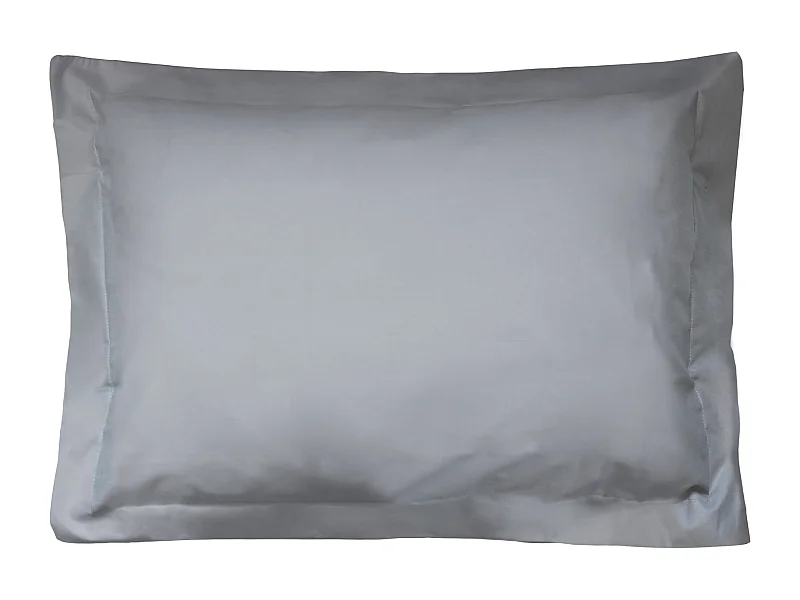 Taie d'oreiller uni 70x50 cm coton ALTO Alu