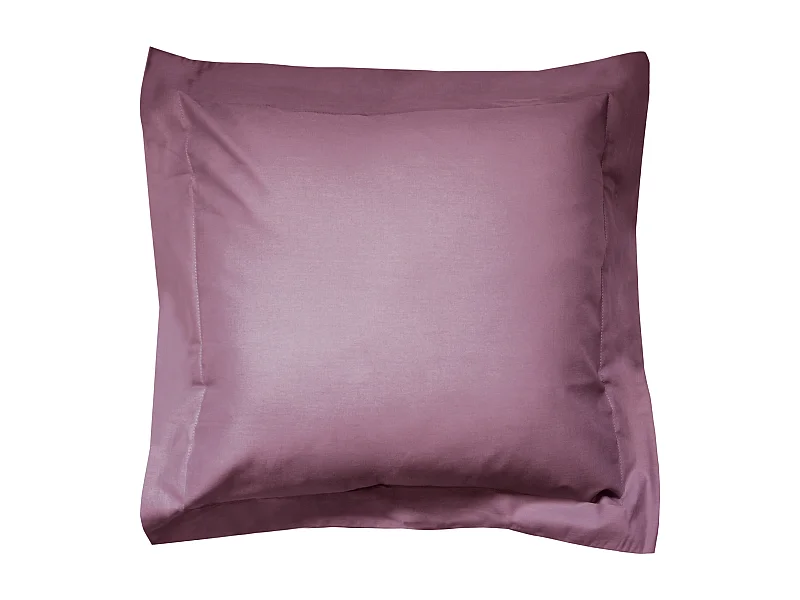 Taie d'oreiller uni 65x65 cm coton ALTO Raisin