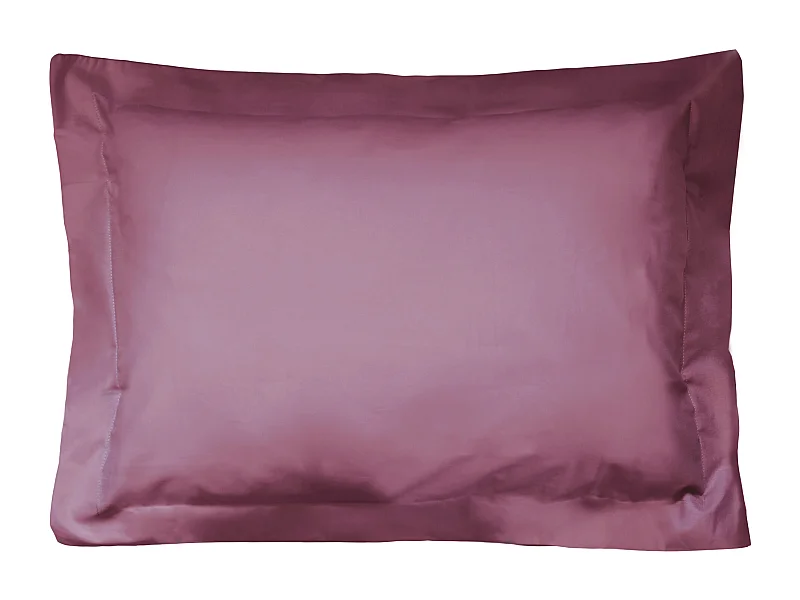 Taie d'oreiller uni 60x40 cm coton ALTO Raisin