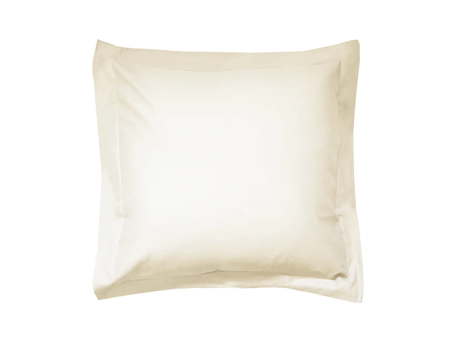 Taie d'oreiller uni 80x80 cm coton ALTO Crème