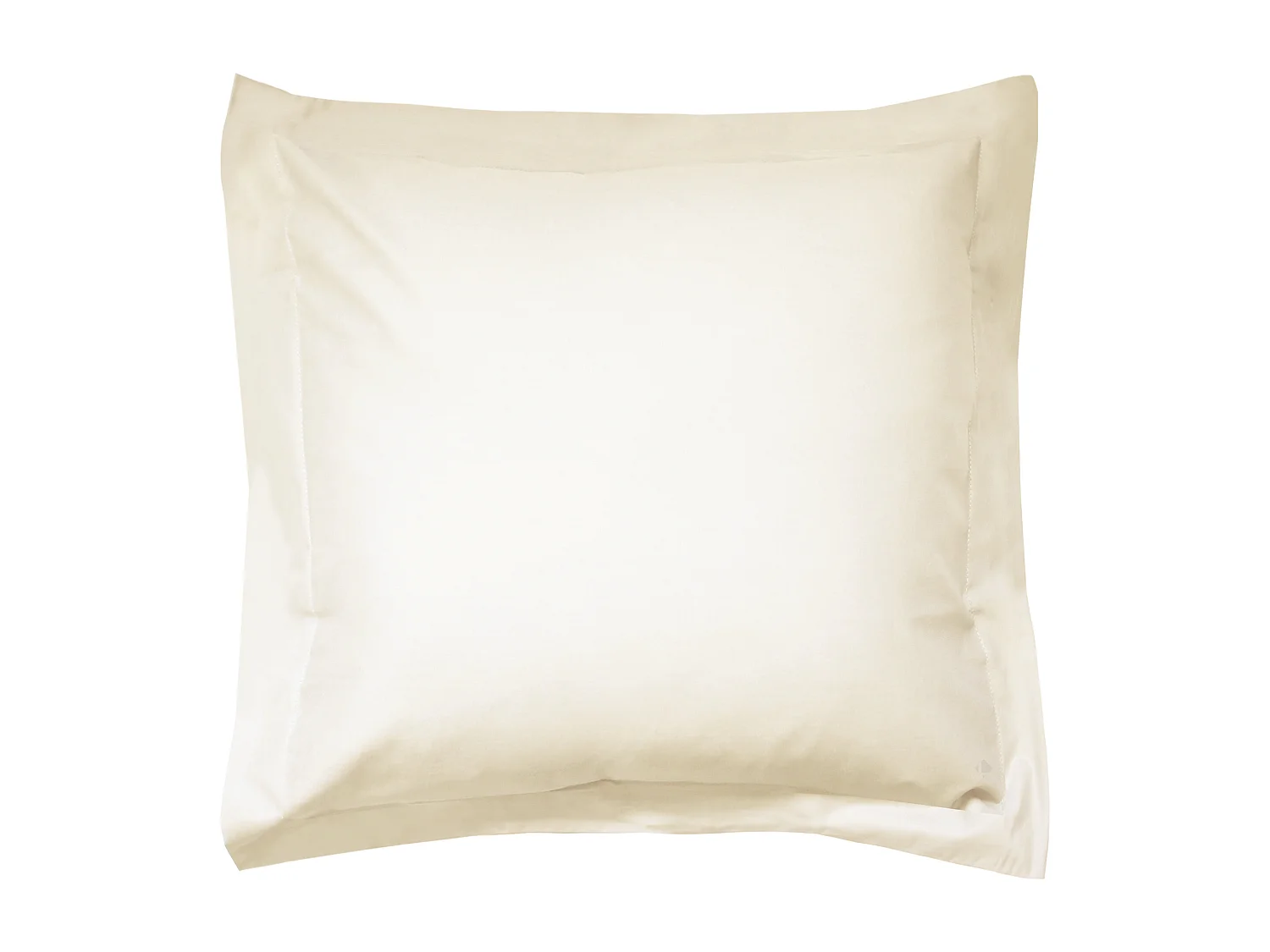 Taie d'oreiller uni 80x80 cm coton ALTO Crème