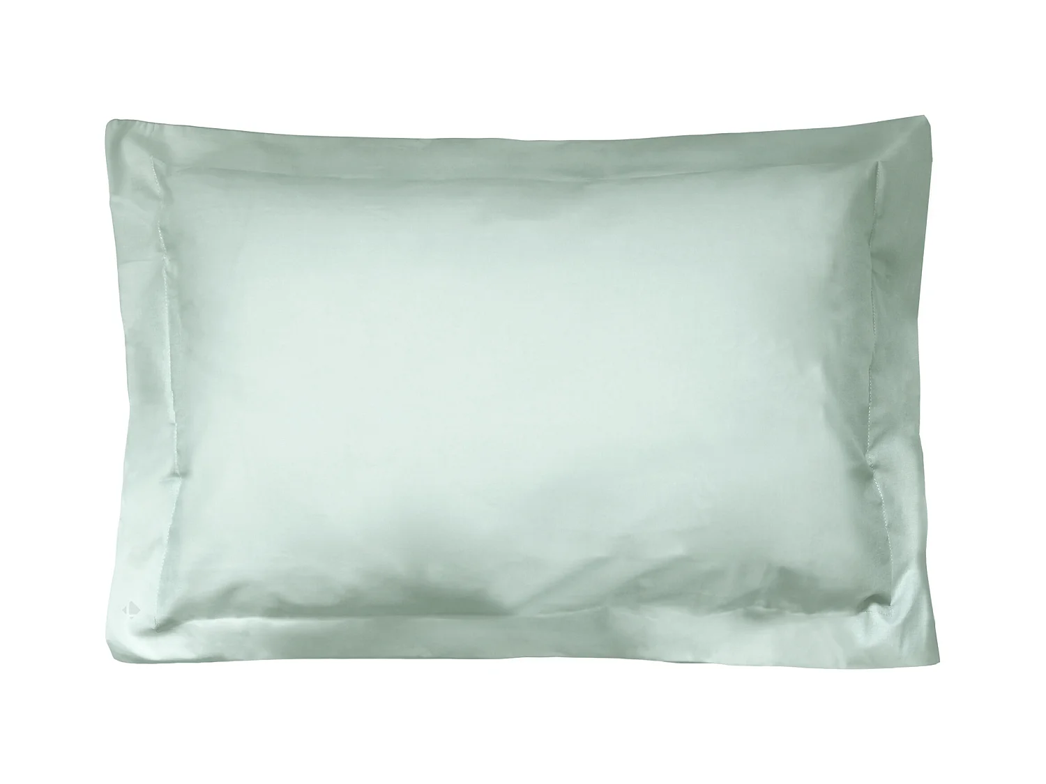 Taie d'oreiller uni 80x50 cm coton ALTO vert fleur d'amandier