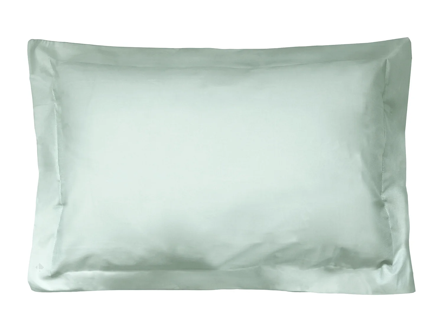 Taie d'oreiller uni 80x50 cm coton ALTO vert fleur d'amandier