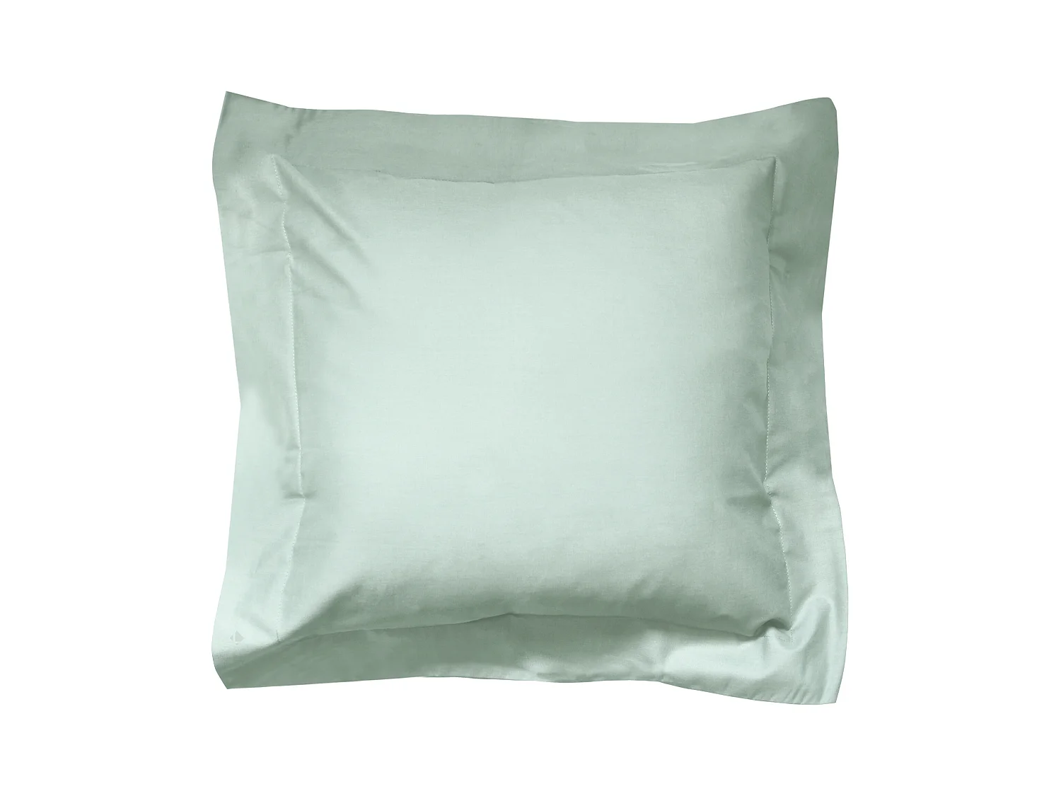 Taie d'oreiller uni 40x40 cm coton ALTO vert fleur d'amandier