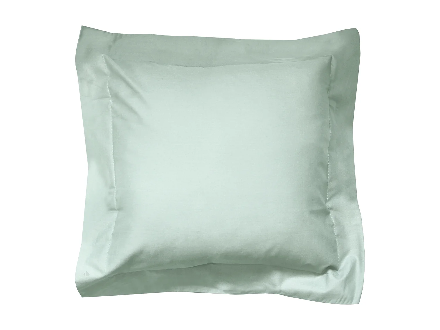 Taie d'oreiller uni 40x40 cm coton ALTO vert fleur d'amandier