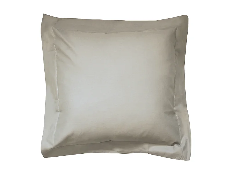 Taie d'oreiller uni 65x65 cm coton ALTO Chamois