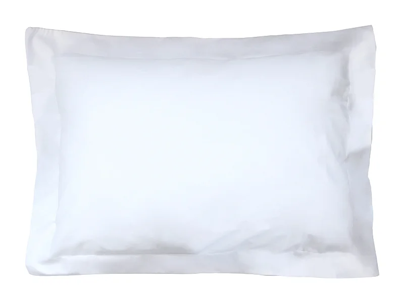 Taie d'oreiller uni 60x40 cm coton ALTO Blanc