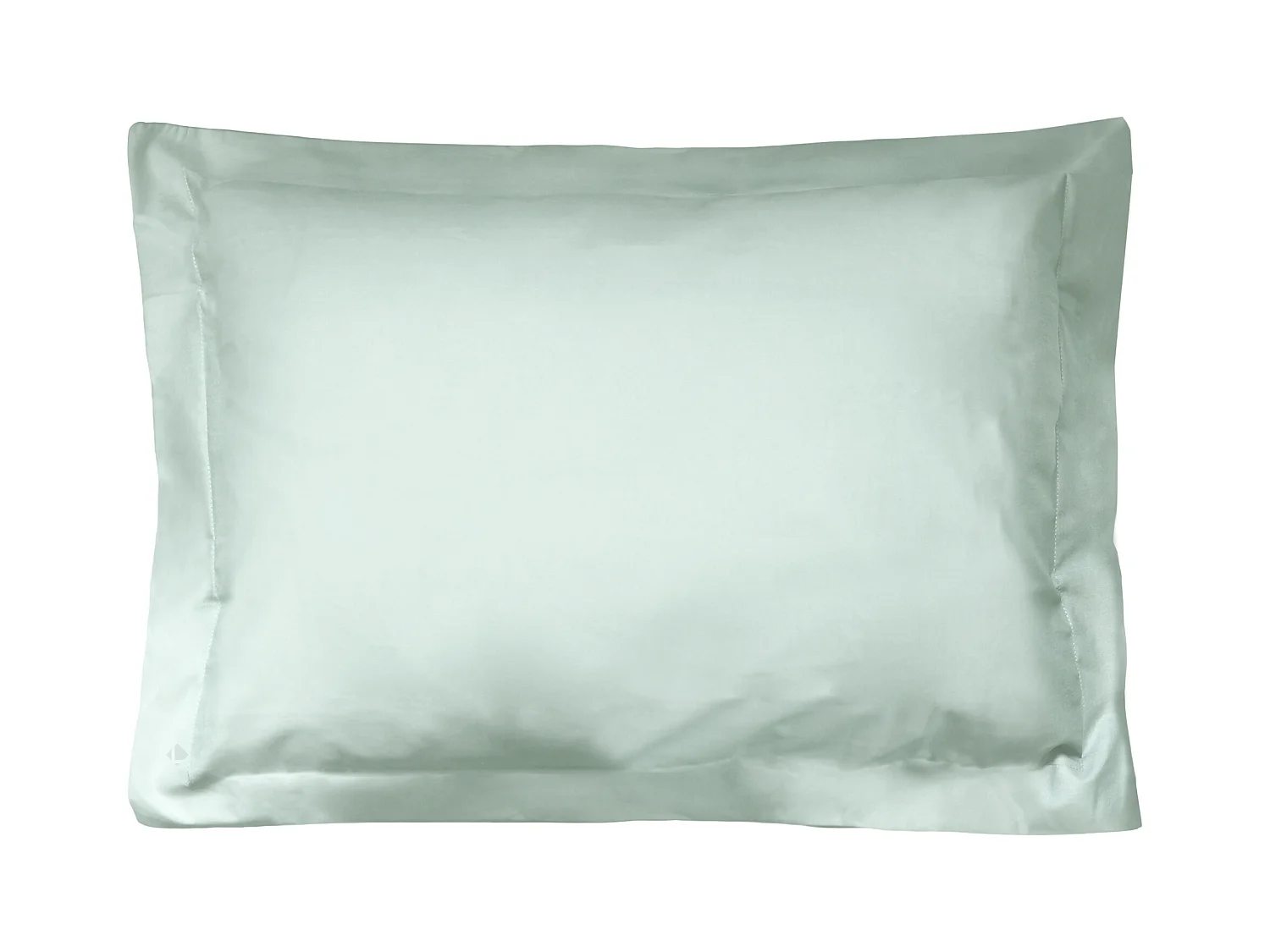 Taie d'oreiller uni 70x50 cm coton ALTO vert fleur d'amandier