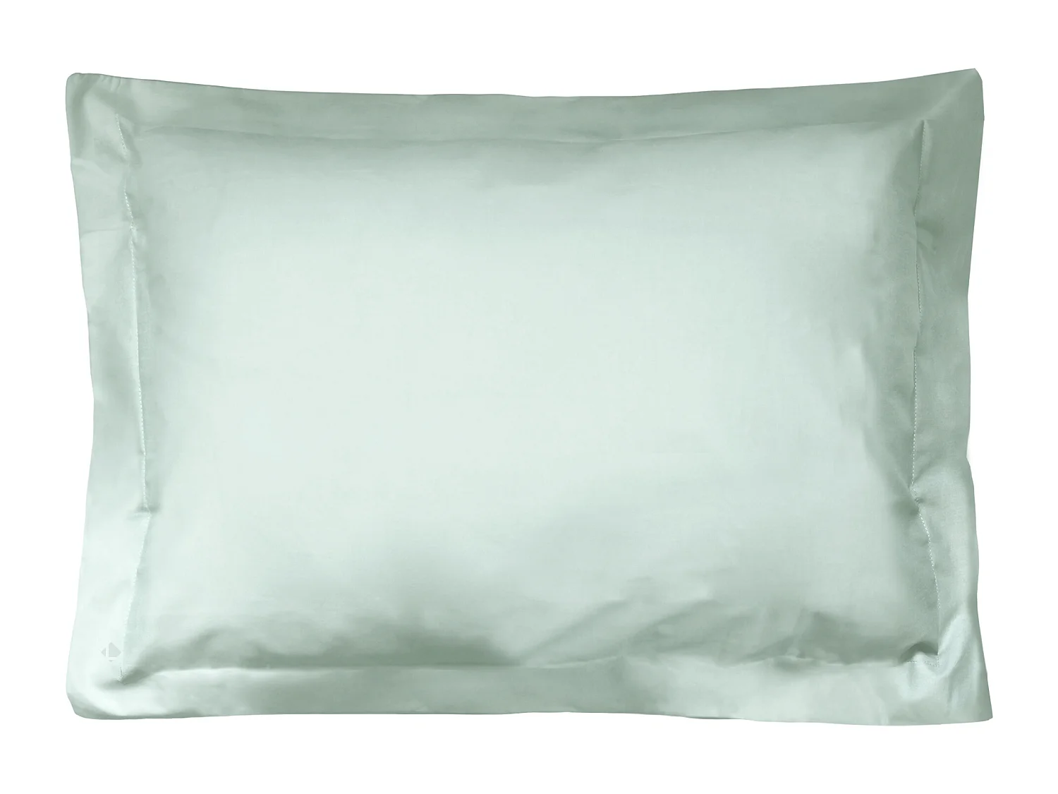 Taie d'oreiller uni 70x50 cm coton ALTO vert fleur d'amandier