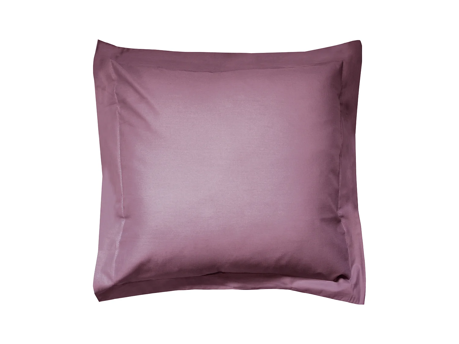 Taie d'oreiller uni 80x80 cm coton ALTO Raisin