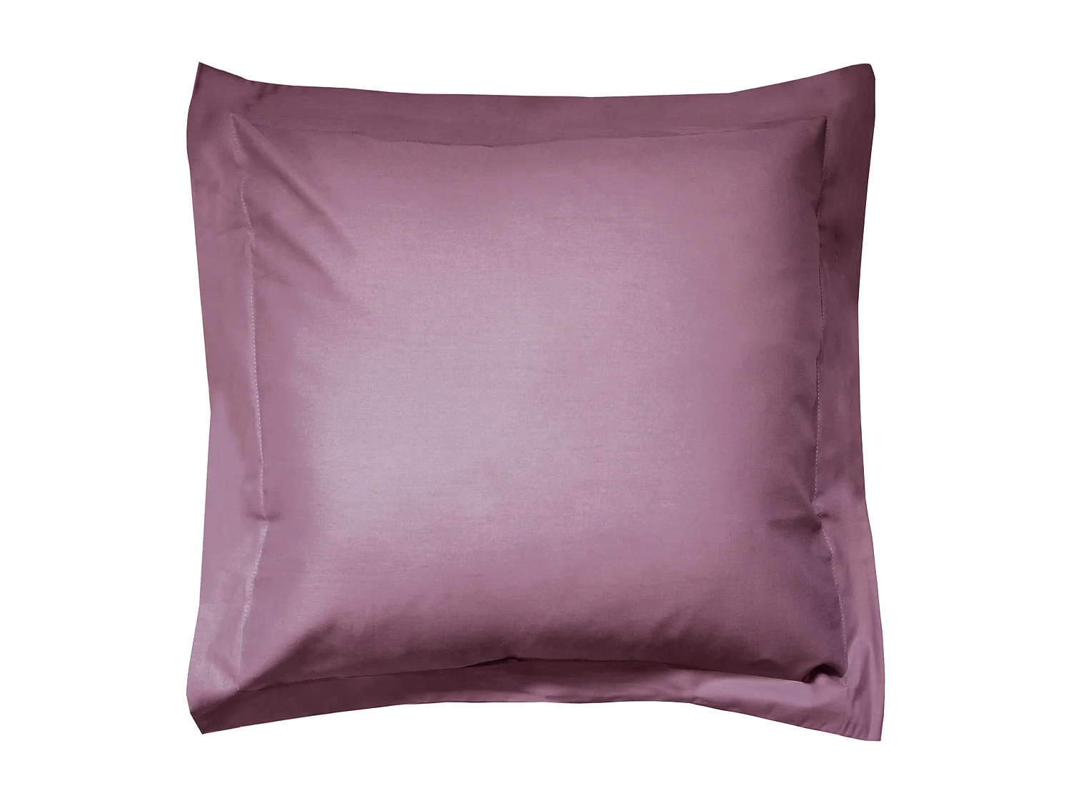 Taie d'oreiller uni 80x80 cm coton ALTO Raisin