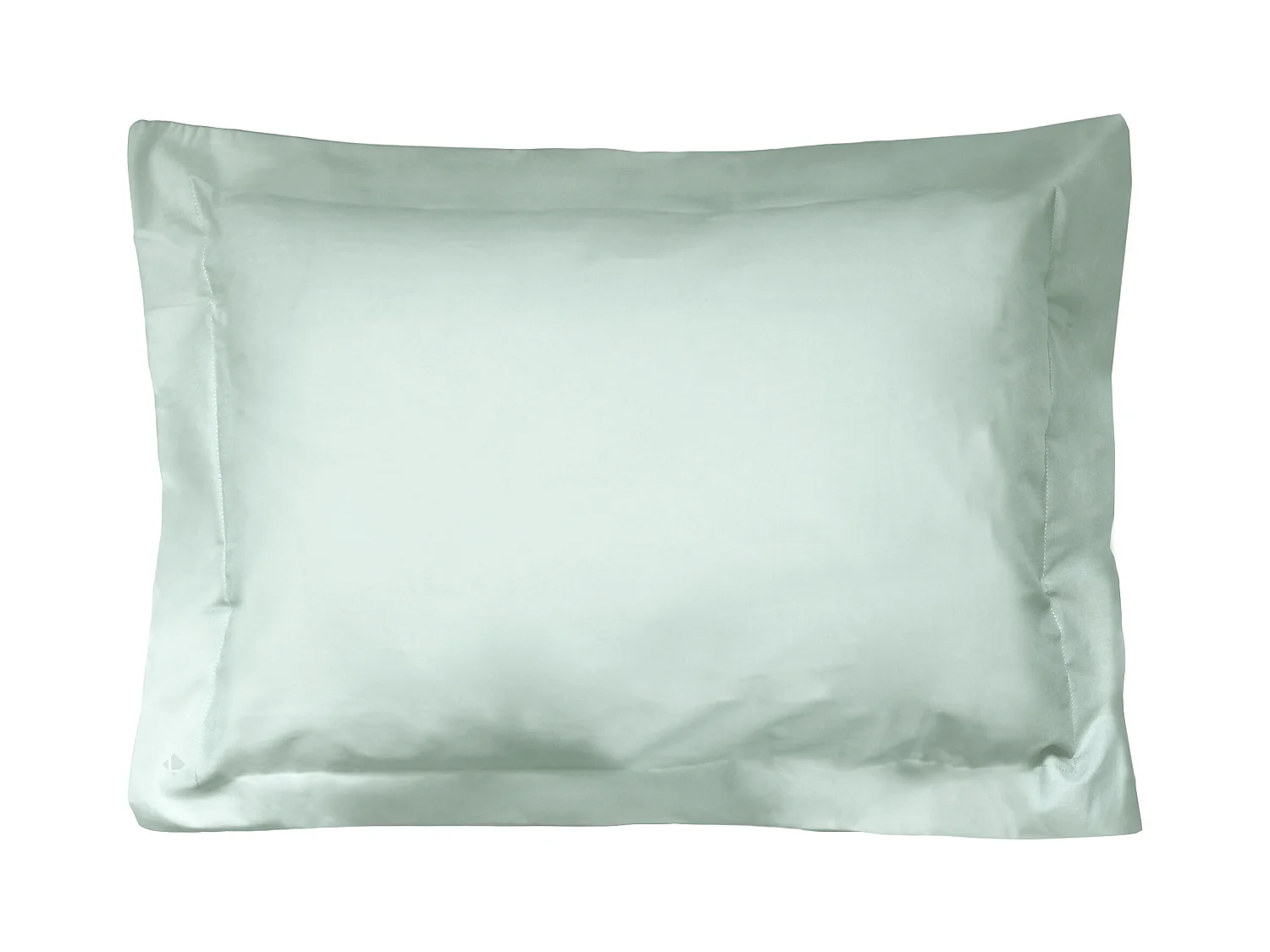 Taie d'oreiller uni 60x40 cm coton ALTO vert fleur d'amandier