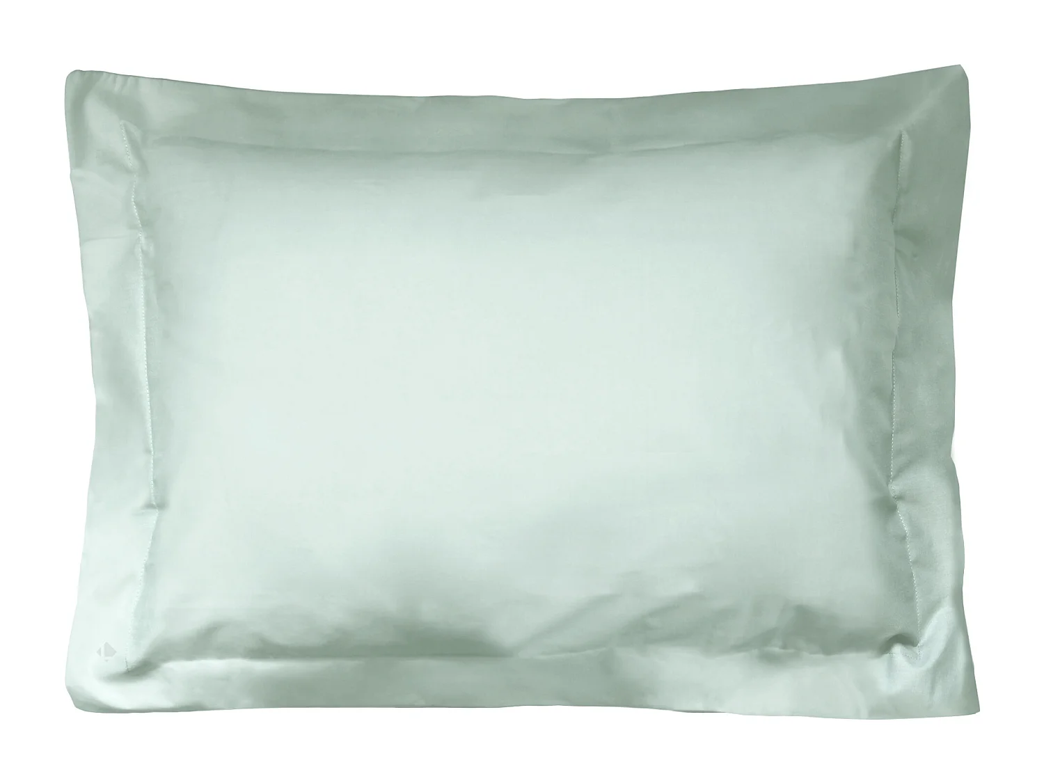 Taie d'oreiller uni 60x40 cm coton ALTO vert fleur d'amandier