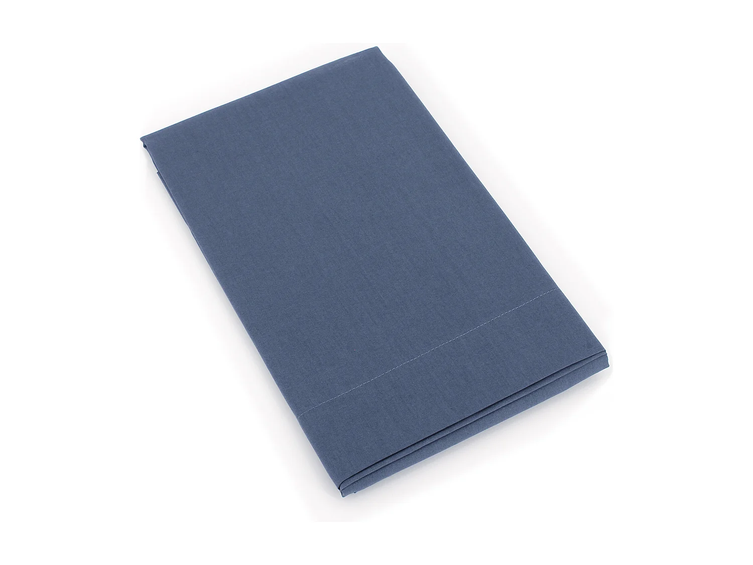 Taie de traversin uni 185X43 cm coton ALTO bleu Jean